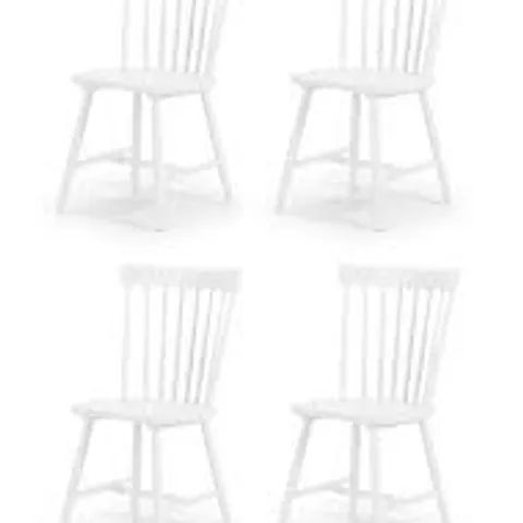 BOXED JULIAN BOWEN SET OF 4 TORINO DINING CHAIRS - WHITE (1 BOX)