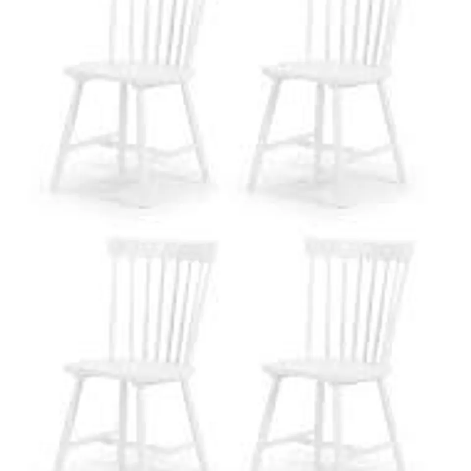 BOXED JULIAN BOWEN SET OF 4 TORINO DINING CHAIRS - WHITE (1 BOX)