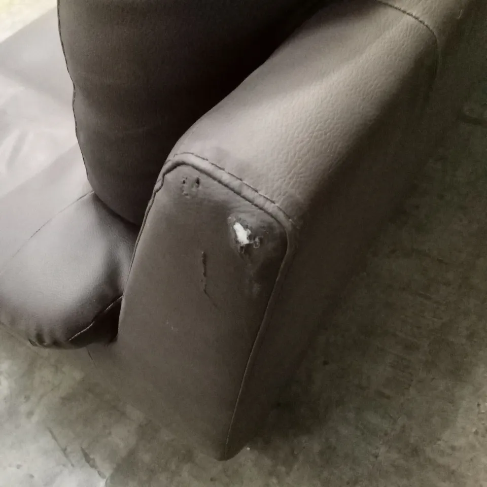 VERONA FAUX LEATHER 3 SEATER SOFA