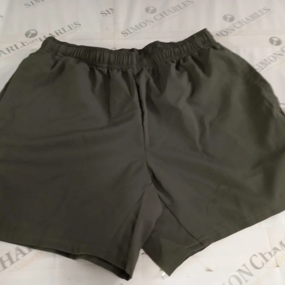 GYMSHARK GREEN TRAINING SHORTS - S