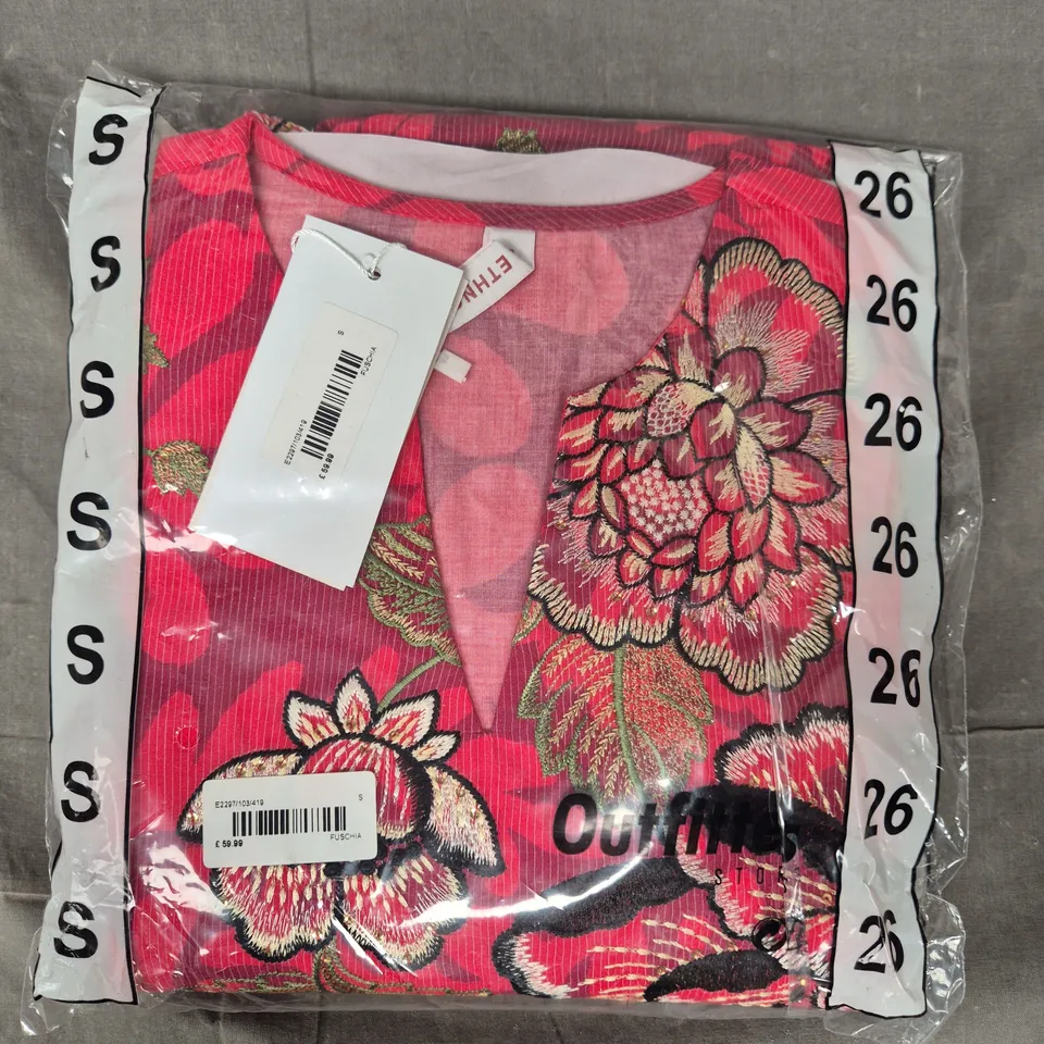 ETHNC SHALWAR KAMEEZ EMBROIDERED DRESS IN PINK/MULTI SIZE SMALL
