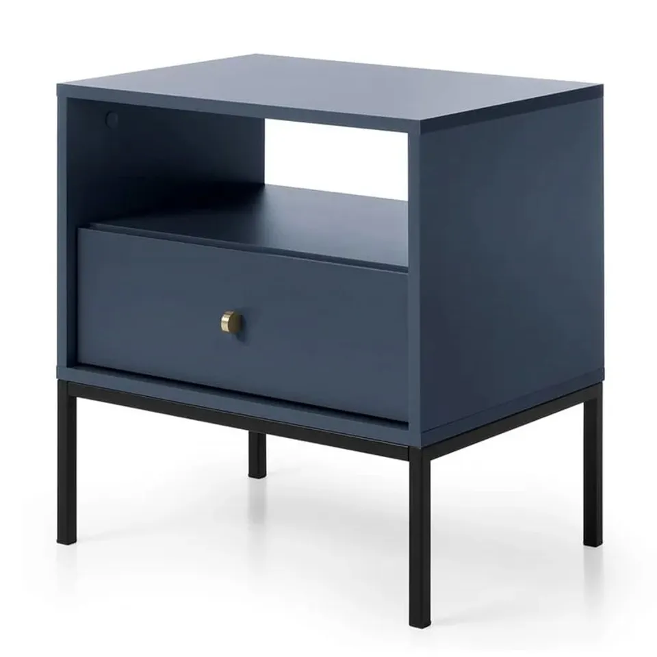 BOXED LONDONO SIDE TABLE WITH STORAGE
