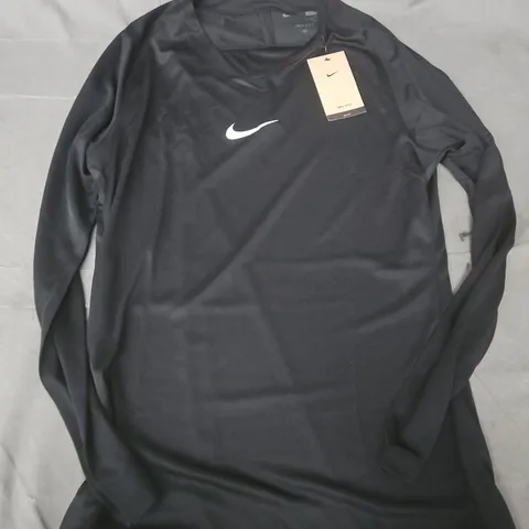 NIKE DRI-FIT SLIM FIT LONG-SLEEVE TOP, MEN'S, BLACK - LARGE