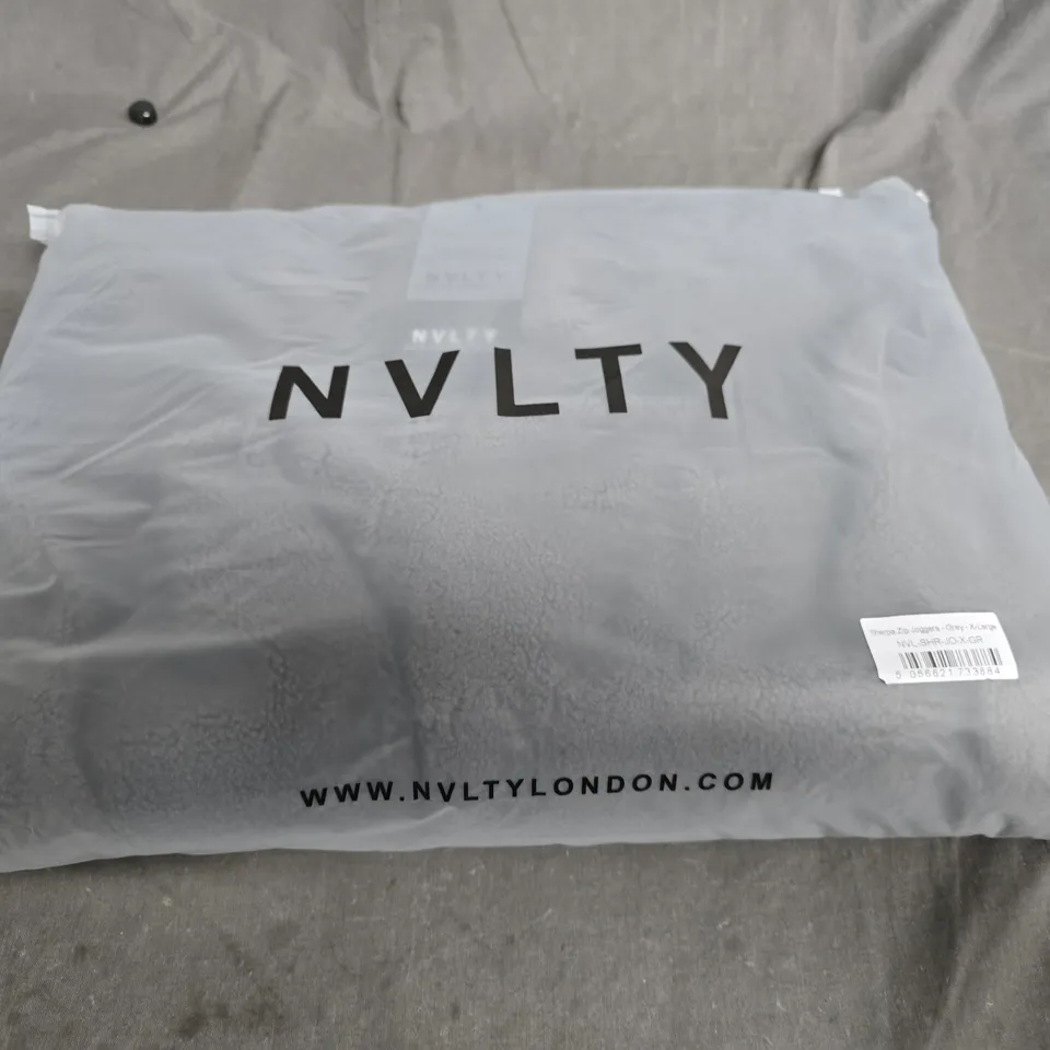 NVLTY LONDON SHERPA ZIP JOGGERS – GREY – UK XL