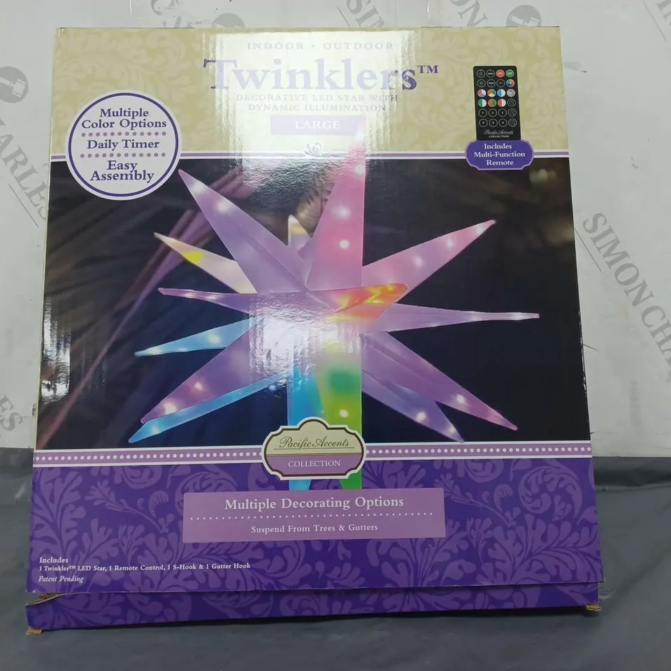BOXED PACIFIC ACCENTS STAR BURST LIGHT