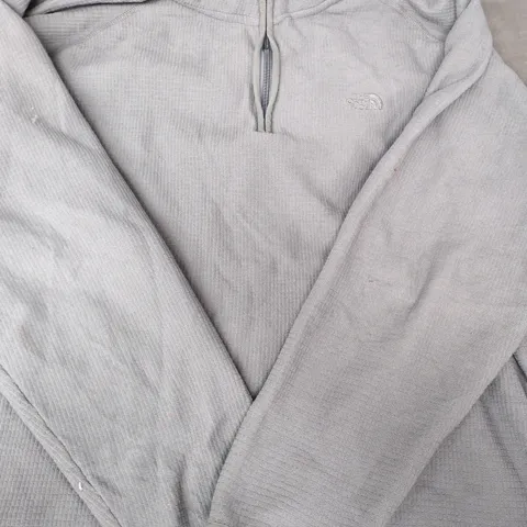 THE NORTH FACE GREY FLEECE HALF-ZIP JUMPER SIZE UNSPECIFIED