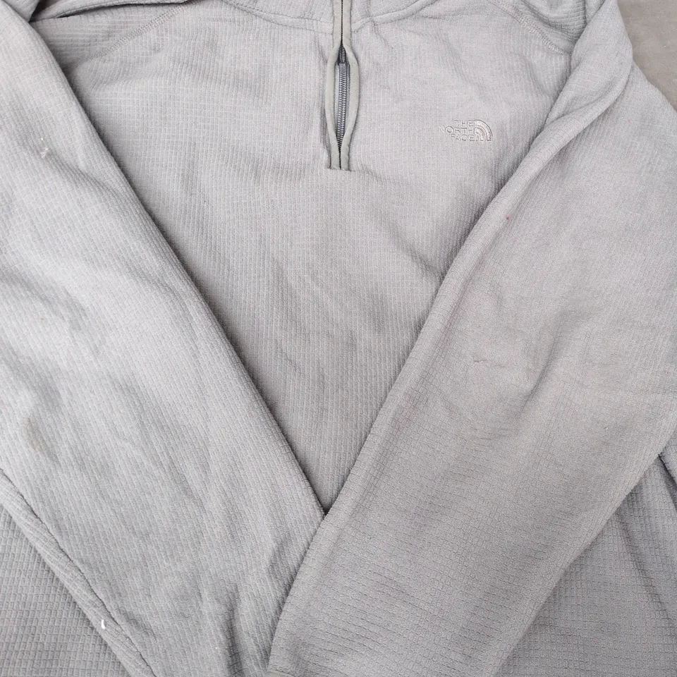 THE NORTH FACE GREY FLEECE HALF-ZIP JUMPER SIZE UNSPECIFIED