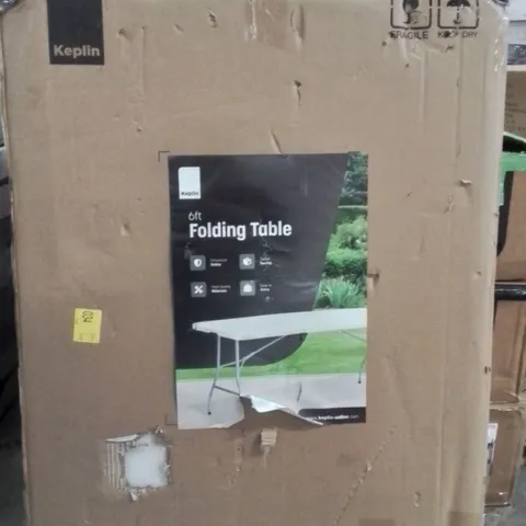 BOXED KEPLIN 6FT FOLDING TABLE 