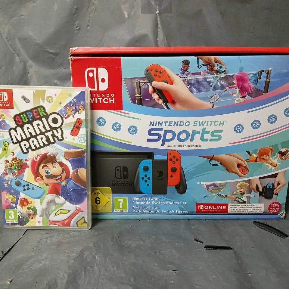 BOXED NINTENDO SWITCH GAMING CONSOLE HAC-001(-01) WITH SUPER MARIO PARTY 