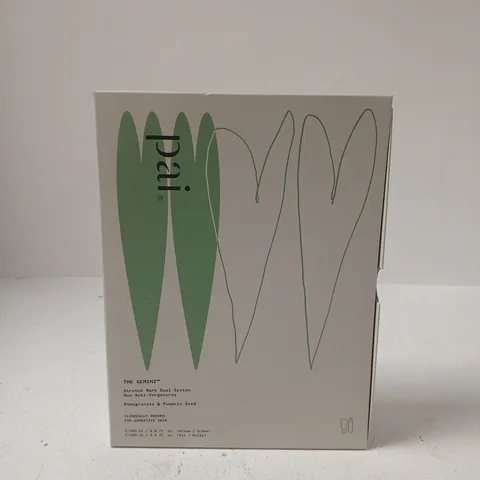 THE GEMINI CREAM & OIL DUO β POMEGRANATE & PUMPKIN SEED, STRETCH MARK DUAL SYSTEM (BOXED SET)