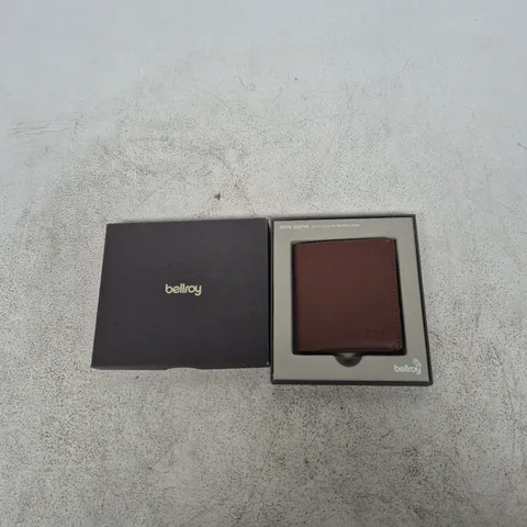 BELLROY NOTE SLEEVE WALLET β BROWN LEATHER, BOXED