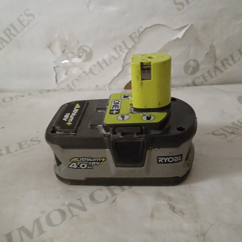 RYOBI RB18L40 18V ONE+ LITHIUM+ 4.0AH BATTERY