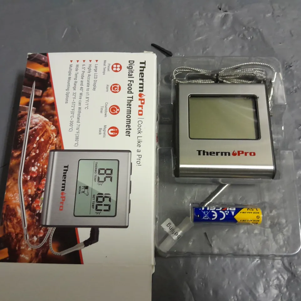 BOXED THERMPRO DIGITAL FOOD THERMOMETER