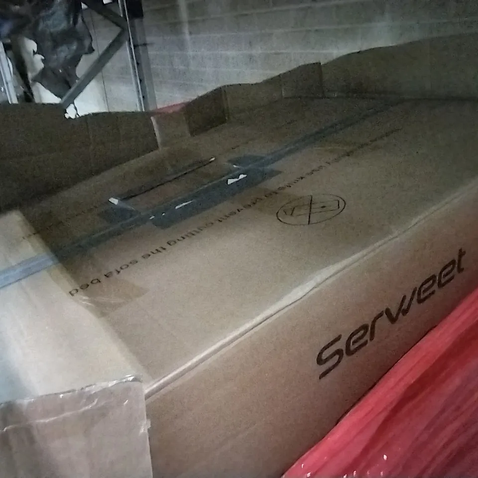 PALLET OF ASSORTED ITEMS INCLUDING STREET OTTOMAN FOLDING BED