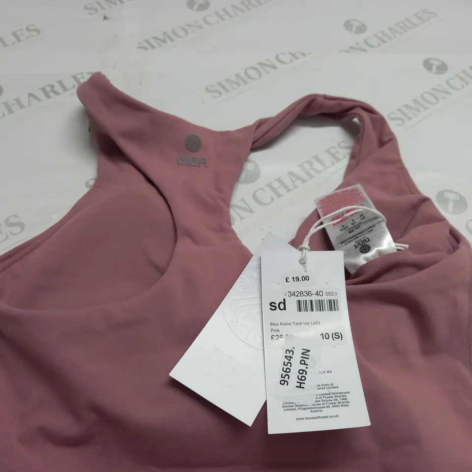 BIBA ACTIVE TANK TOP IN PINK - 10 (S)