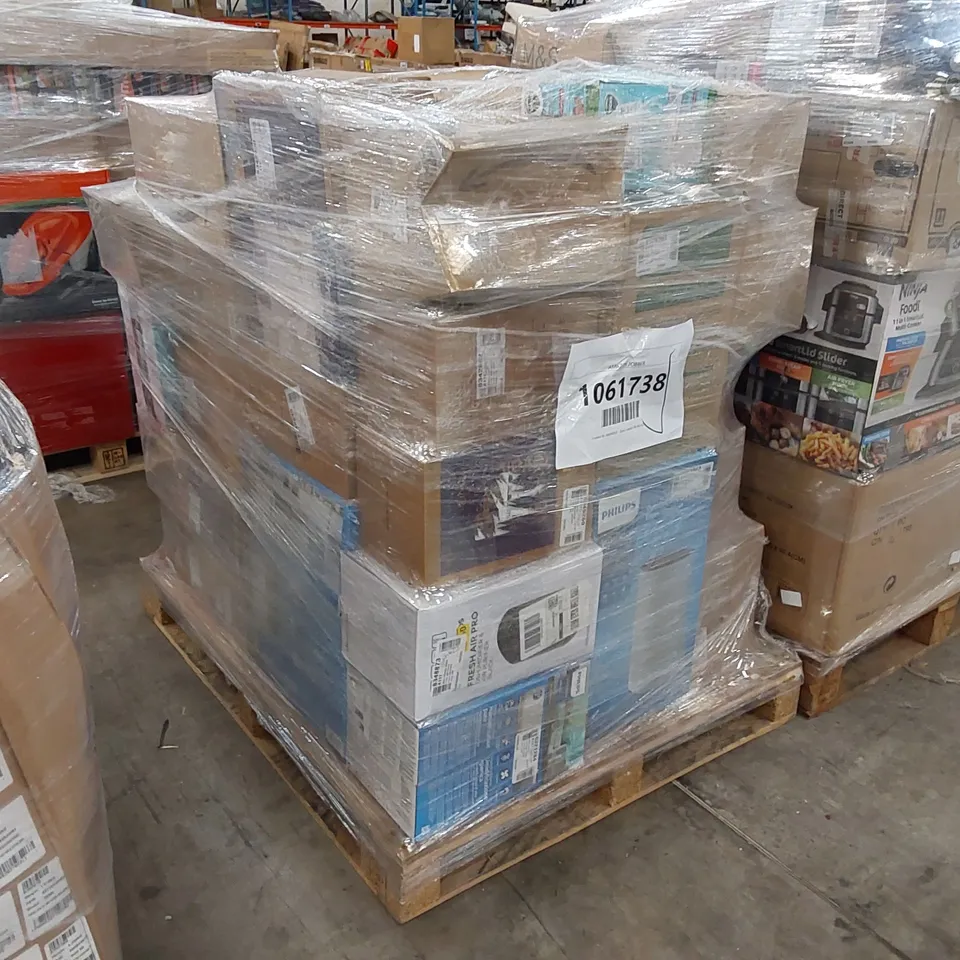 PALLET OF APPROXIMATELY 37 UNPROCESSED RAW RETURN HOUSEHOLD AND ELECTRICAL GOODS TO INCLUDE;