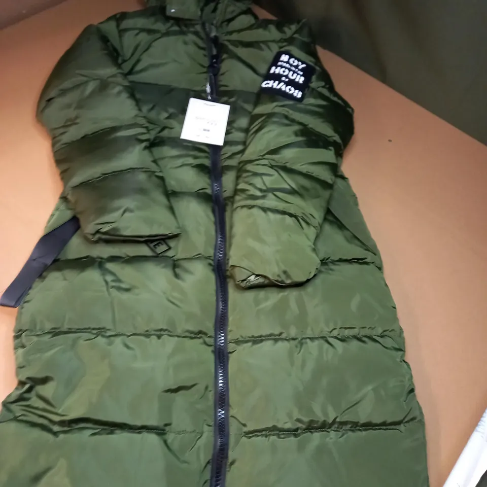 BAMULAN FASHION PUFFER COAT IN GREEN - L
