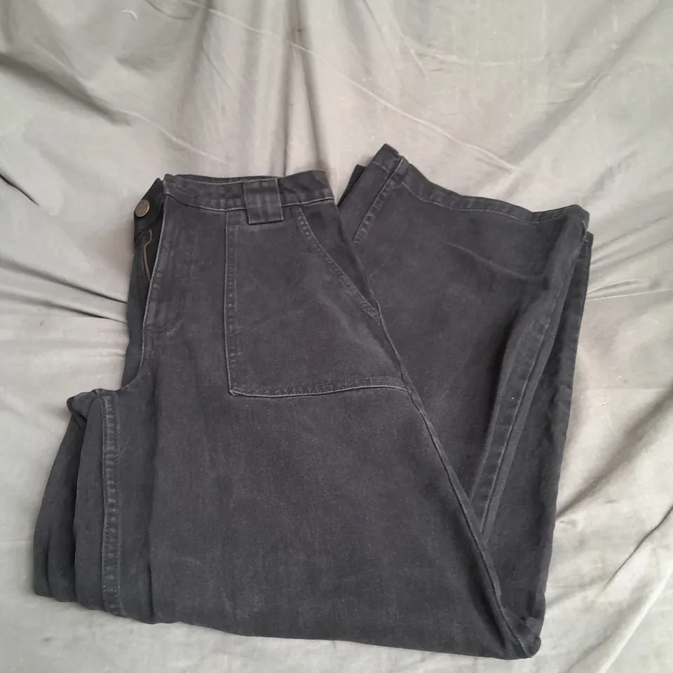 LUCY & YAK DELORES WIDE LEG JEANS IN BLACK WASH SIZE 28R