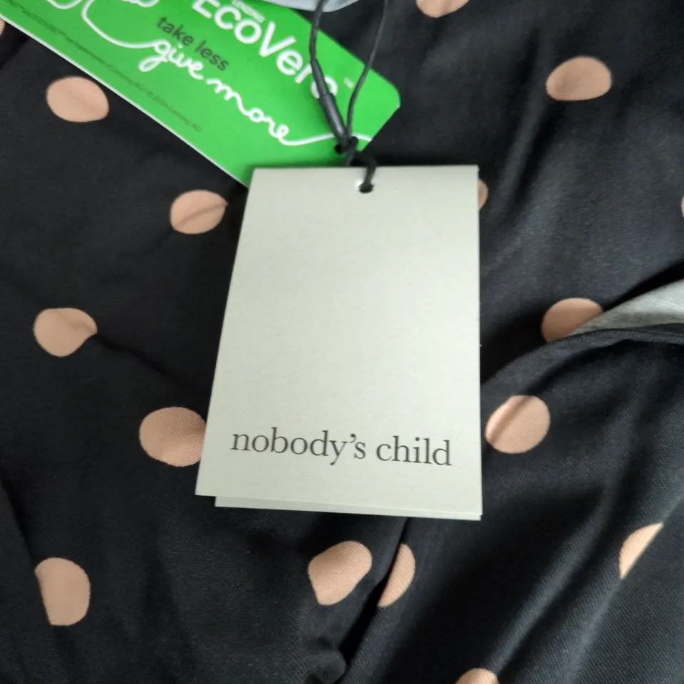 NOBODY'S CHILD LYNDSEY MIDI DRESS BLACK SPOT – UK 18