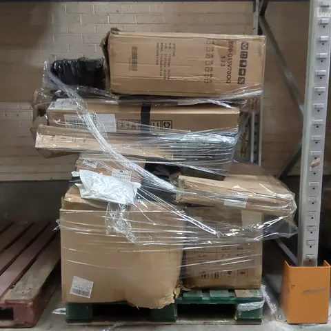 PALLET CONTAINING APPROXIMATELY 20 ASSORTED HOUSEHOLD PRODUCTS INCLUDING MINI SUITCASE, COMPUTER DESK, BALANCE BIKE ETC.
