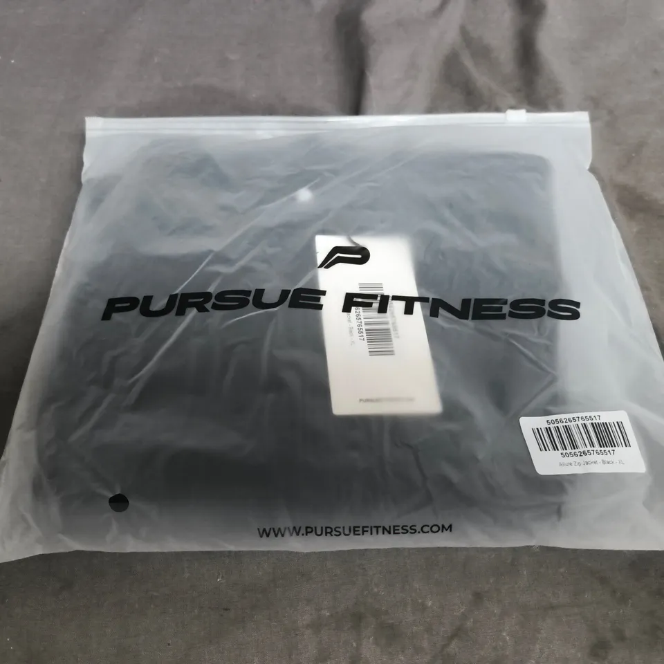 PURSUE FITNESS ALLURE ZIP JACKET – BLACK, XL
