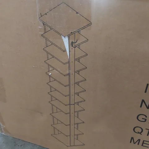 BOXED 10 PAIR SHOE RACK (1 BOX)