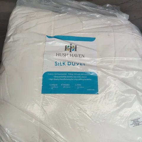 HUSH HAVEN SILK DUVET – WHITE - DOUBLE 