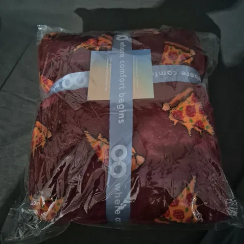 SEALED OODIE OVERSIZED HOODED BLANKET - PIZZA