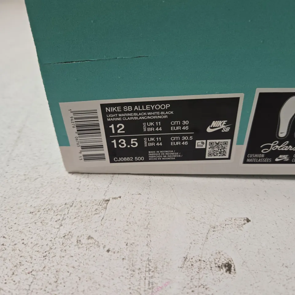 NIKE SB ALLEYOOP SNEAKERS – LILAC/WHITE, UK 11 (US 12)