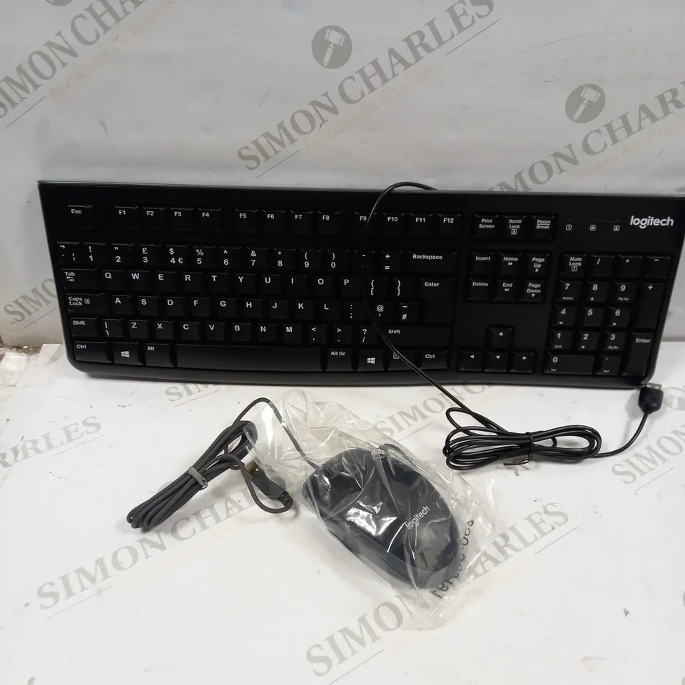 LOGITECH MK120 USB KEYBOARD & MOUSE 