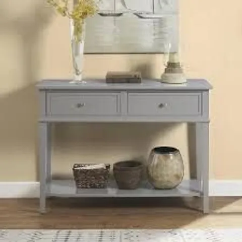BOXED FRANKLIN CONSOLE TABLE GREY