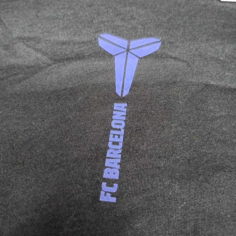 NIKE DRI-FIT FC BARCELONA TRAINING T-SHIRT – BLACK – SIZE M