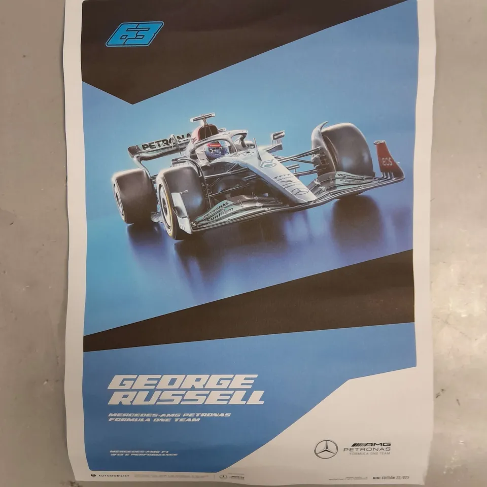 MERCEDES-AMG PETRONAS F1 TEAM - GEORGE RUSSELL - 2022 PRINT MINI EDITION 22/025