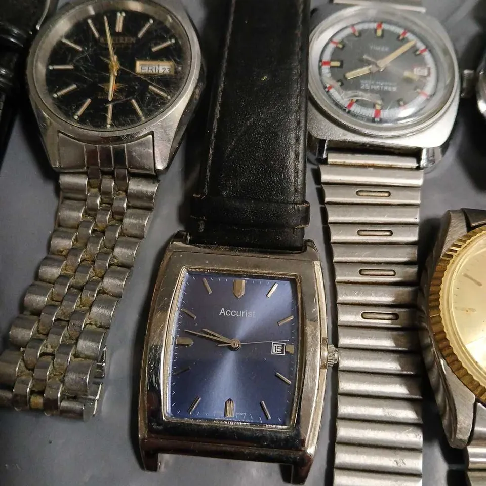 LOT OF 7 ASSORTED UNBOXED WATCHES TO INCLUDE RICOH, TIMEX AND CITIZEN