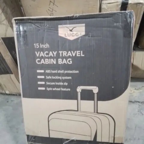 BOXED VACAY TRAVEL CABIN BAG (COLOURS VARY)