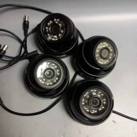 SANSCO SECURITY SYSTEM WITH FOUR CAMERAS BLACK