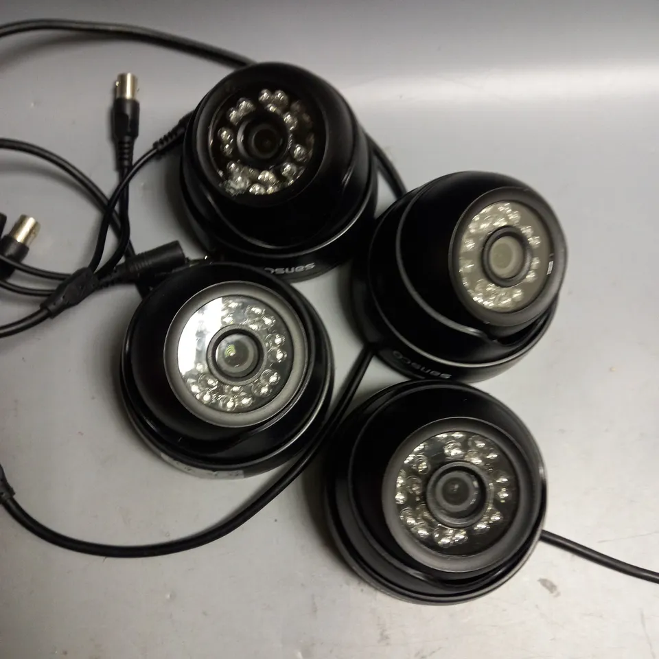 SANSCO SECURITY SYSTEM WITH FOUR CAMERAS BLACK
