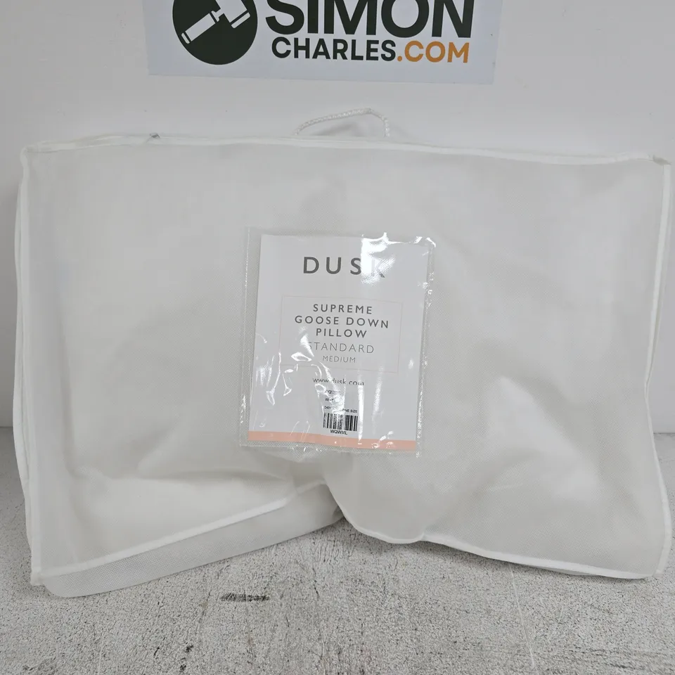 DUSK SUPREME GOOSE DOWN PILLOW STANDARD MEDIUM
