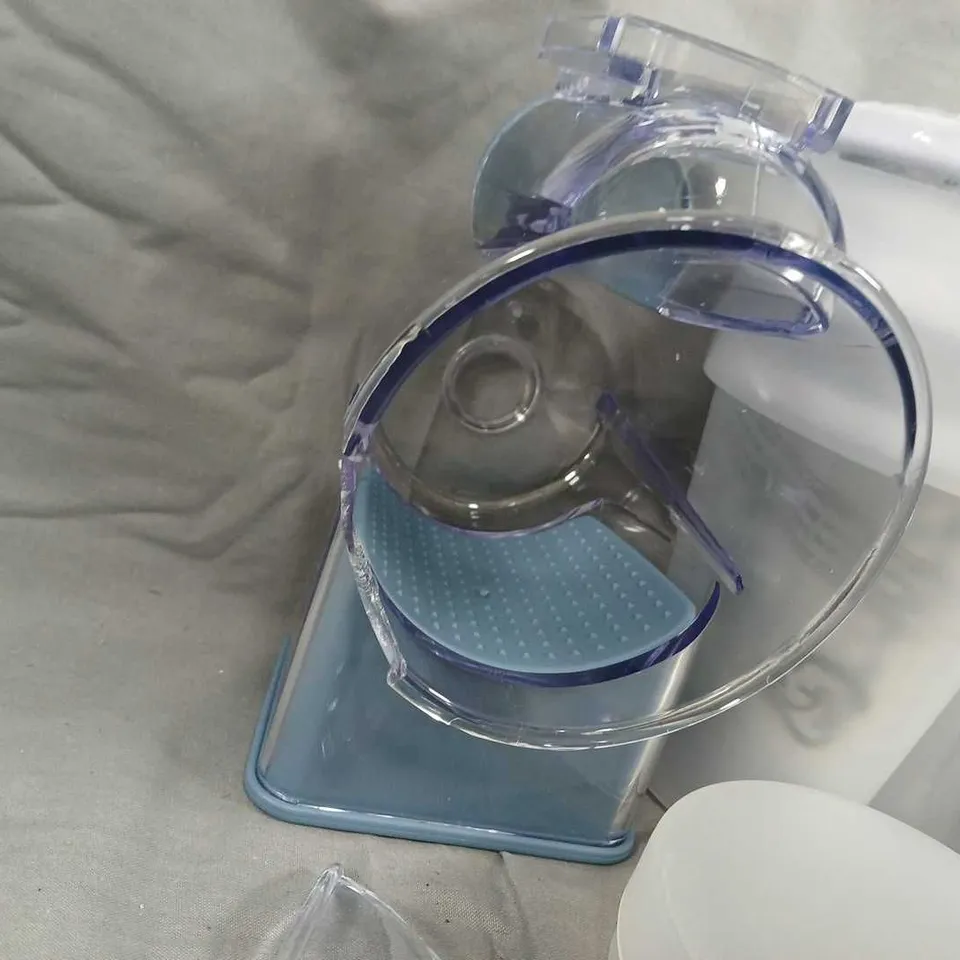 COOK'S ESSENTIALS KITCHEN ATTACHMENT SET – BLUE WITH CLEAR LIDS