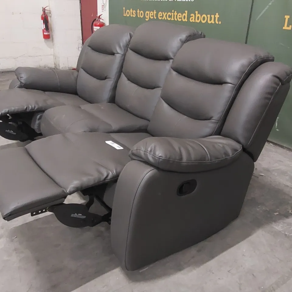 DESIGNER MANUAL RECLINING 3 SEATER SOFA 