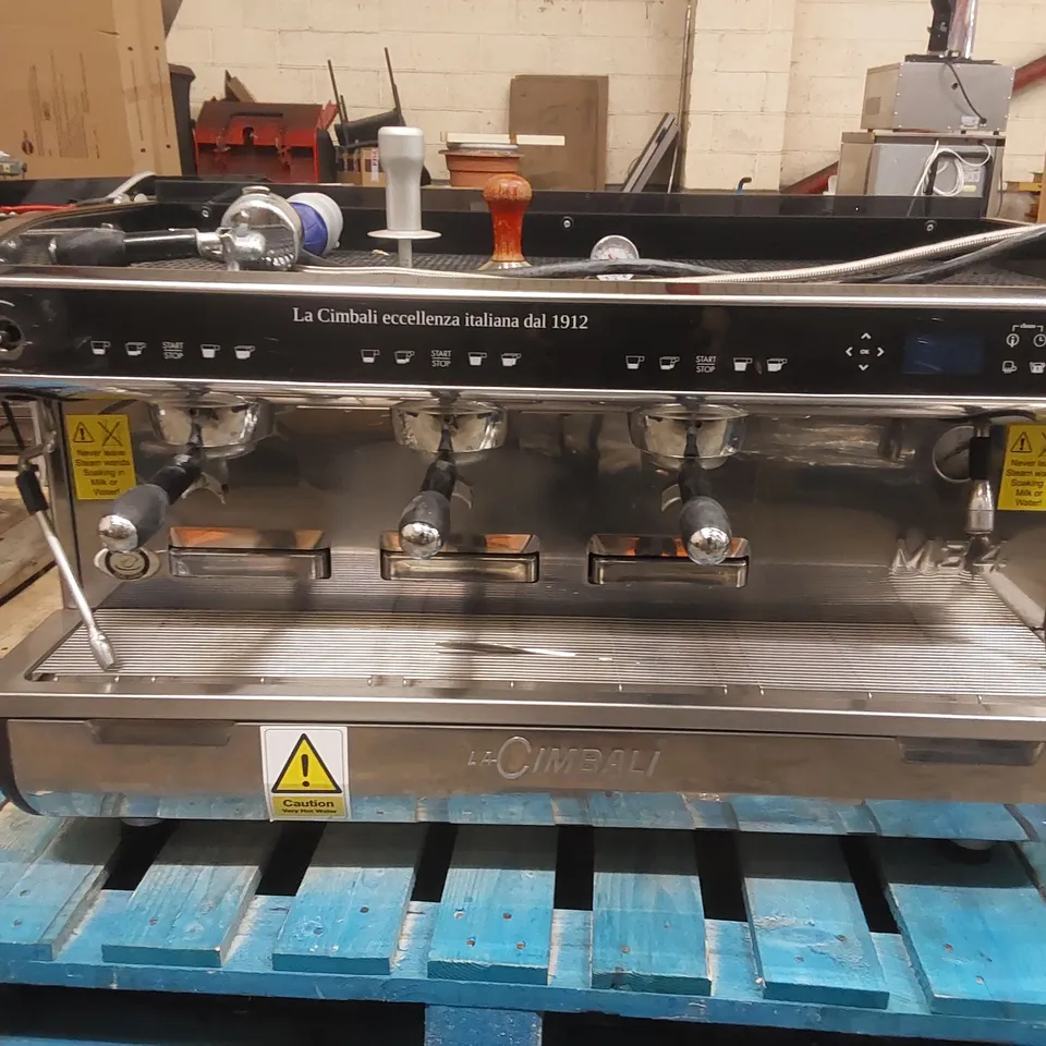 LA CIMBALI M34 COMMERCIAL 3 GROUP COFFEE MACHINE WITH ACCESSORIES