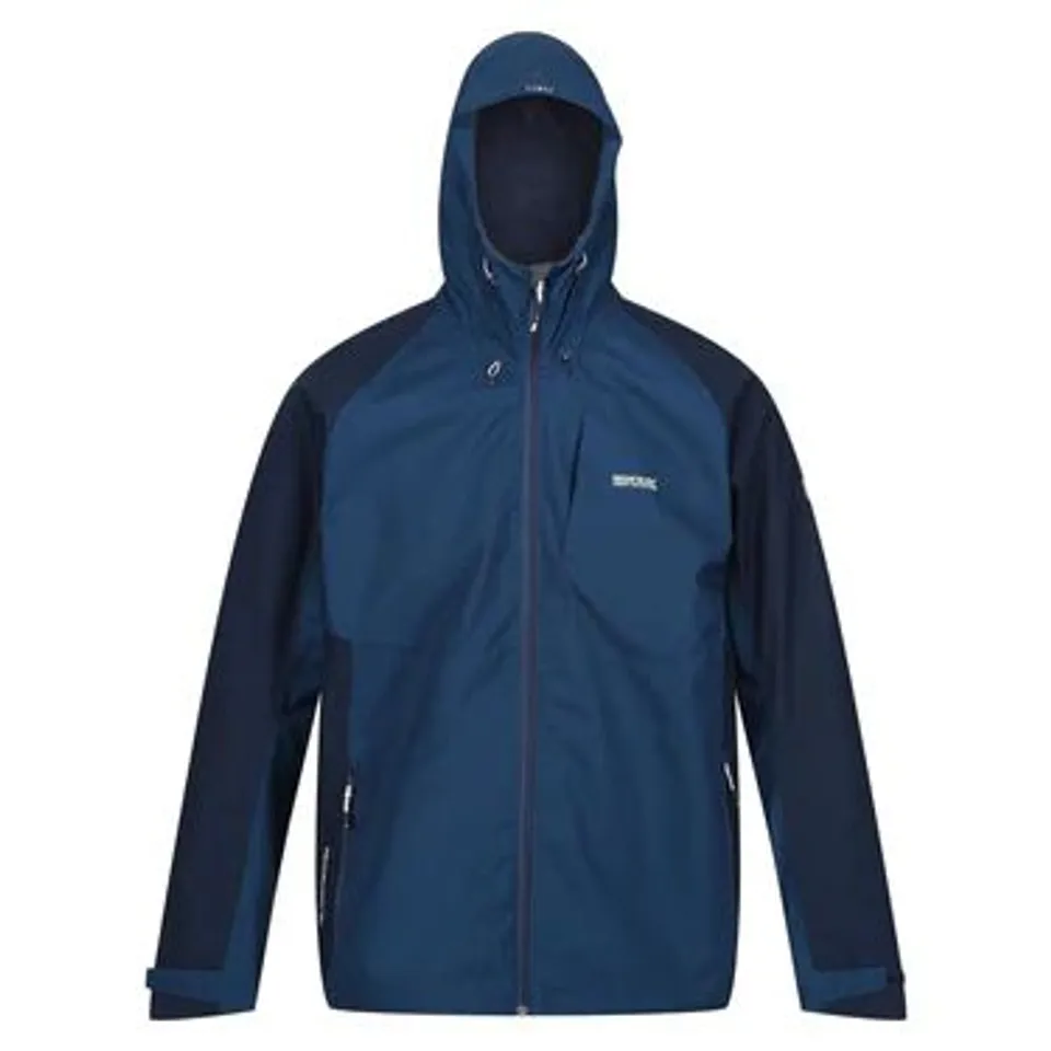REGATTA MENS BRITEDALE BREATHABLE WATERPROOF JACKET NAVY UK SIZE XXL