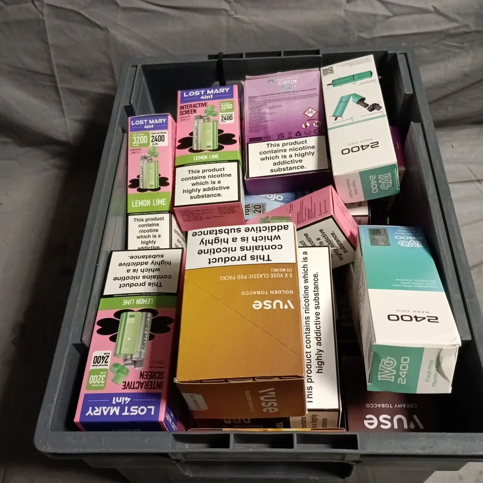APPROXIMATELY 20 ASSORTED E-CIGARETTE PRODUCTS