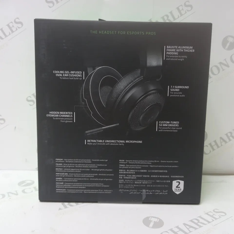 BRAND NEW BOXED RAZER KRAKEN WIRED GAMING HEADSET - BLACK