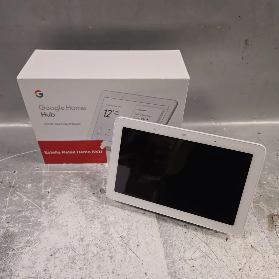 BOXED GOOGLE HOME HUB SMART SPEAKER 