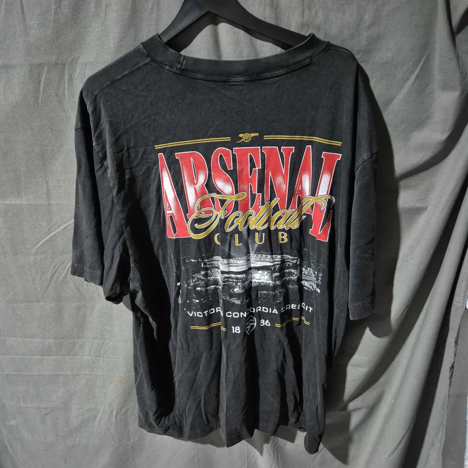 ARSENAL FC T-SHIRT – BLACK, XL