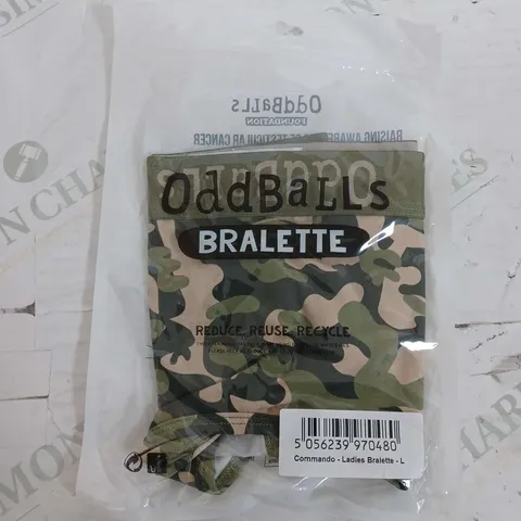 ODDBALLS BRALETTE COMMANDO LADIES BRALETTE - LARGE