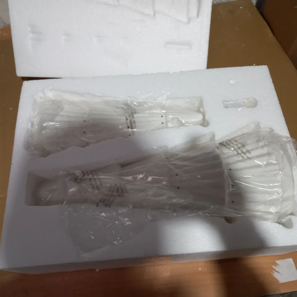 K BY KELLY HOPPEN SET OF 2 LARGE CERAMIC LIGHT UP ORNAMENTS