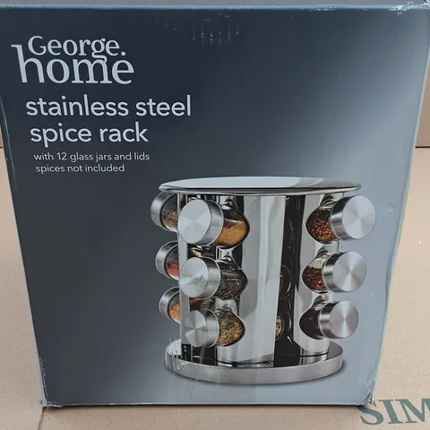 BOXED STAINLESS STEEL SPICE RACK