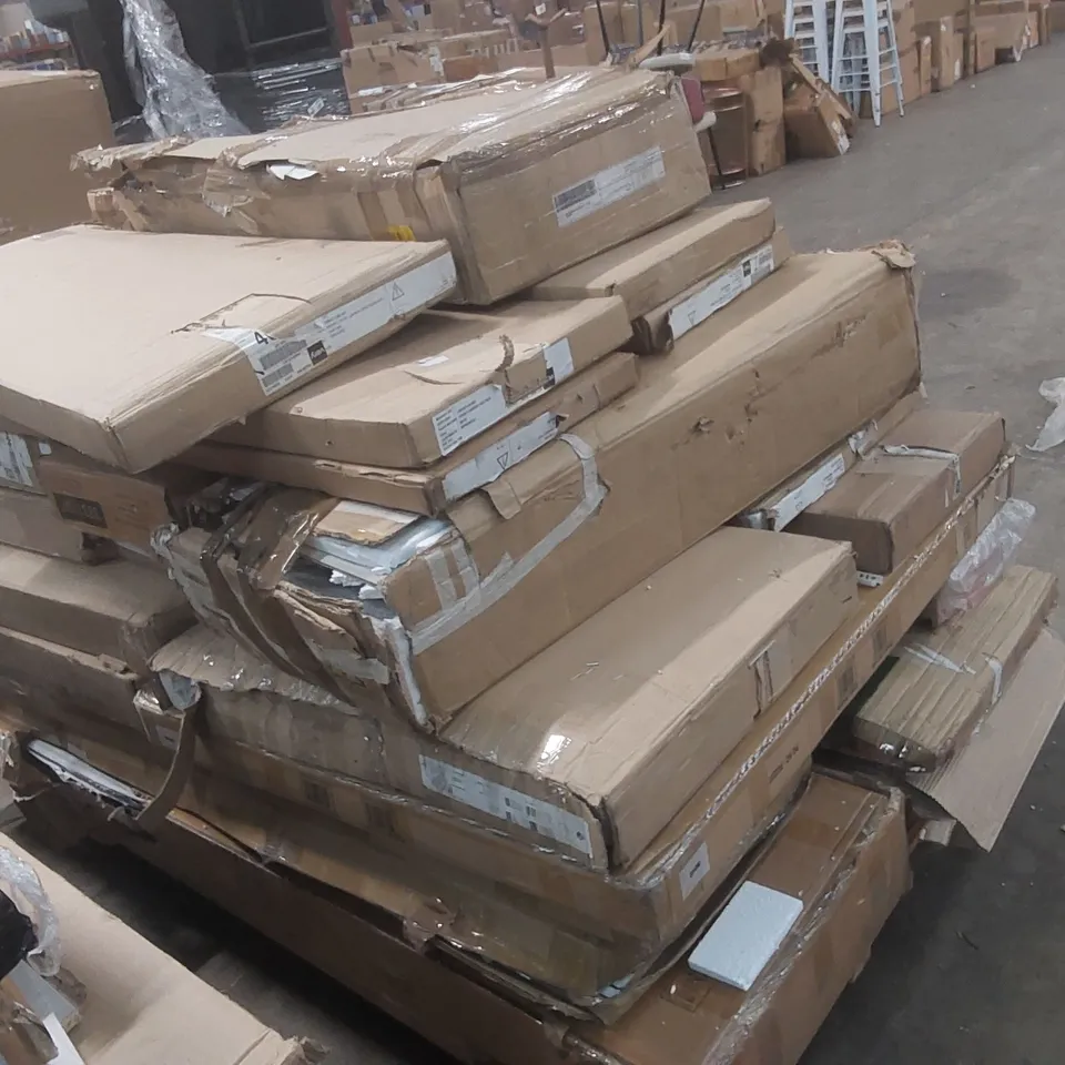 PALLET CONTAINING A LARGE QUANTITY OF ASSORTED FURNITURE PARTS